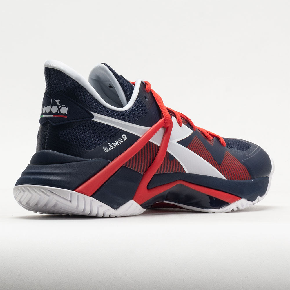 Diadora B.Icon 2 AG Men's Blue Corsair/White/Fiery Red