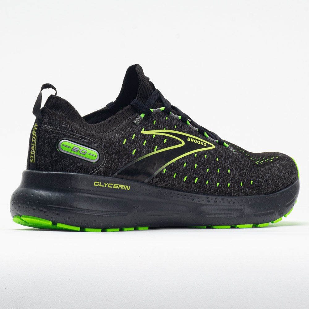 Brooks Glycerin StealthFit 20 Men's Black/Peral/Green Gecko