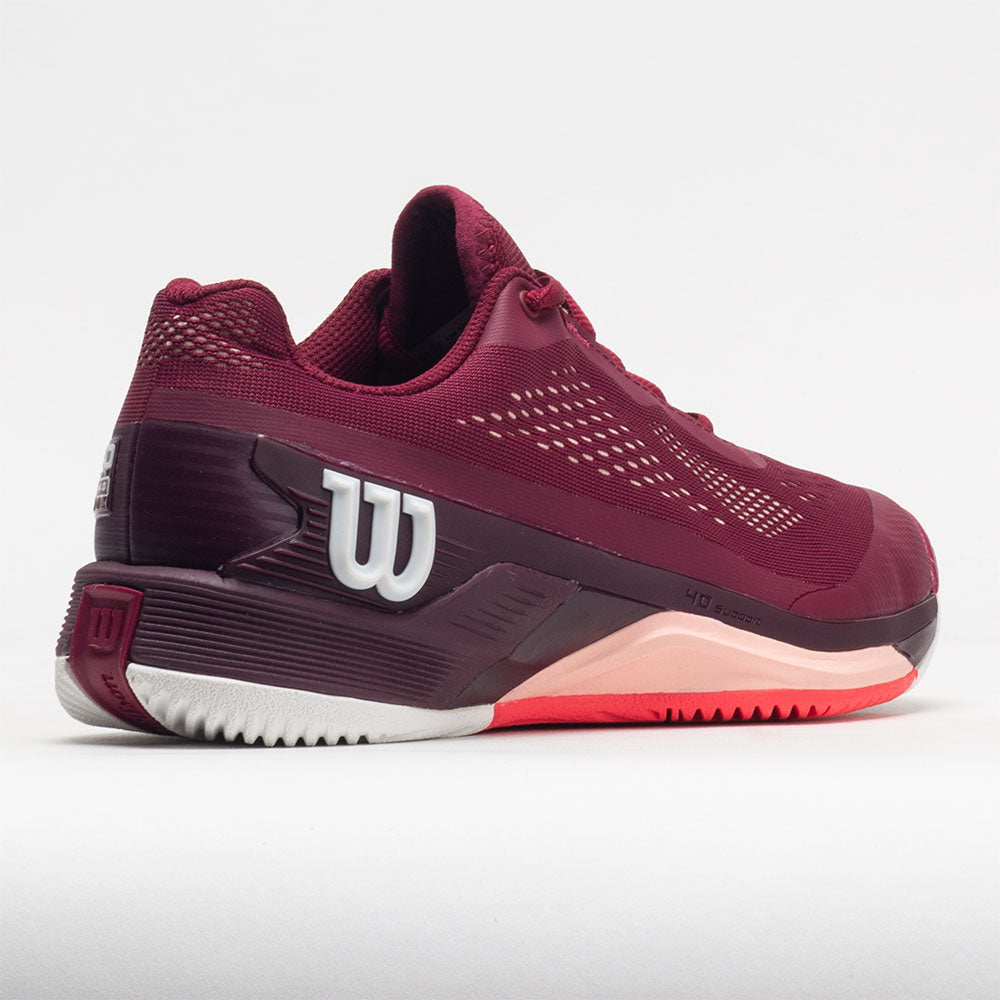 Wilson Rush Pro 4.0 Women's Beet Red/White/Tropical Peach