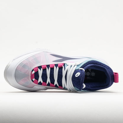 Diadora Speed Blushield Fly 4+ Clay Women's  White/Blueprint/Pink