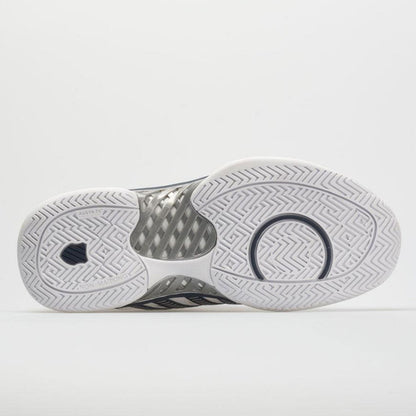K-Swiss Hypercourt Express Leather Men's  White/Navy/Silver