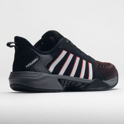K-Swiss Pickleball Supreme Men's  Jet Black/Steel Gray/Spicy Orange