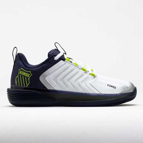 K-Swiss Ultrashot 3 Clay Men's  White/Peacoat/Lime Green