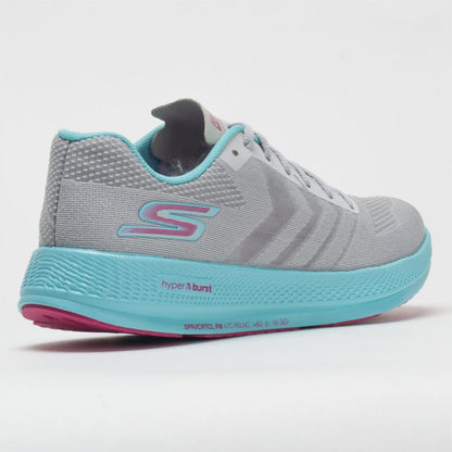 Skechers GOrun Razor+ Women's  Gray/Aqua/Hot Pink