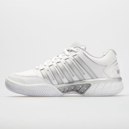 K-Swiss Hypercourt Express Leather Women's  White/Silver/Glacier Gray