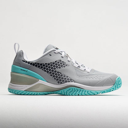 Diadora Blushield Torneo 2 AG Women's  Silver DD/Black/Aruba Blue