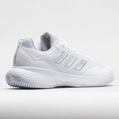 adidas GameCourt Women's  White/Silver Metallic/White