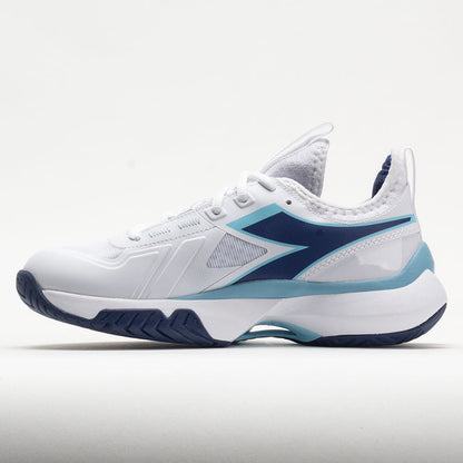 Diadora Finale AG Women's  White/Blue Print